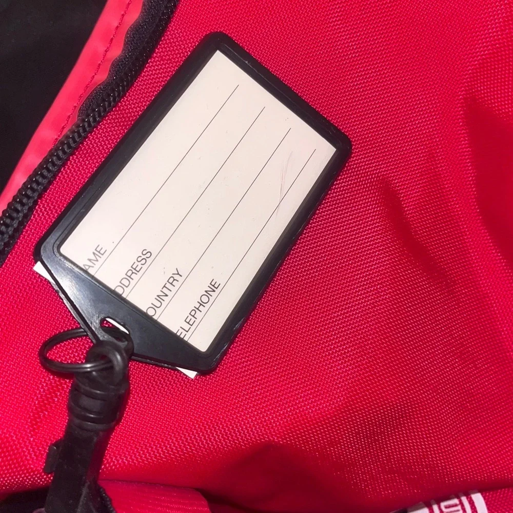 Marlboro Red Duffel Bag with Black Accents